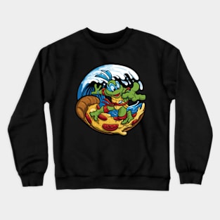 Pizza Shredder Wave Rider Crewneck Sweatshirt